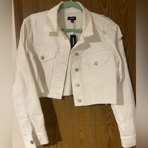Express crop Jean jacket. Brand new with tags.